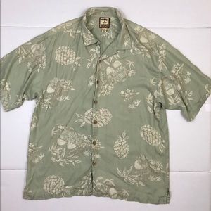 Tommy Bahama Button Up 100% Silk